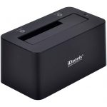 iDsonix Tool Free USB 3.0/2.0 to SATA 2.5/3.5 Inch Hard Drive Docking Station with 3.3 Feet USB 3.0 Cable for HDD/SSD - Black